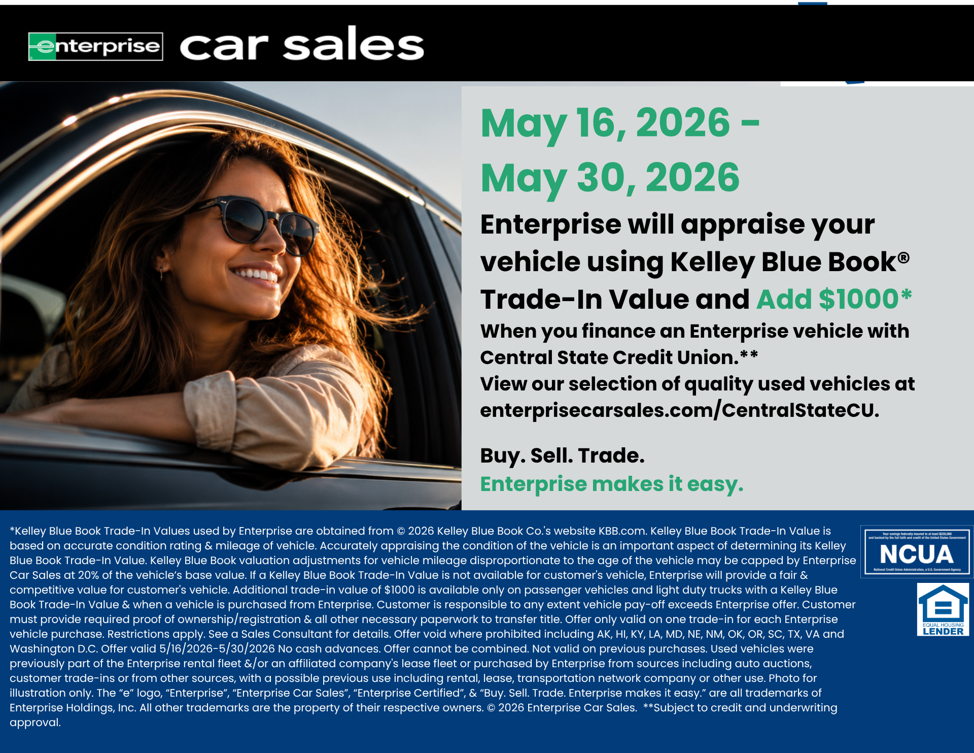 Enterprise Car Sale May 16-30, 2026